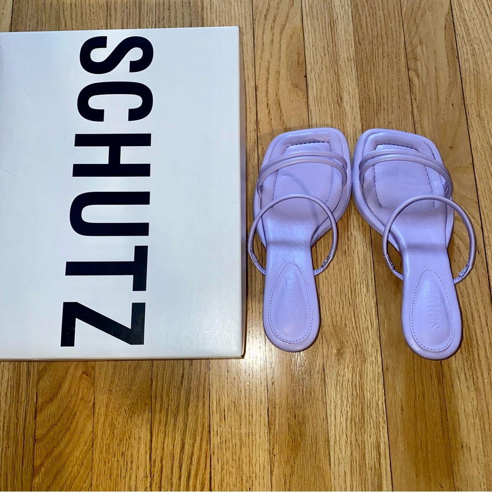 Schutz Leather Sandals - Picture 6 of 8